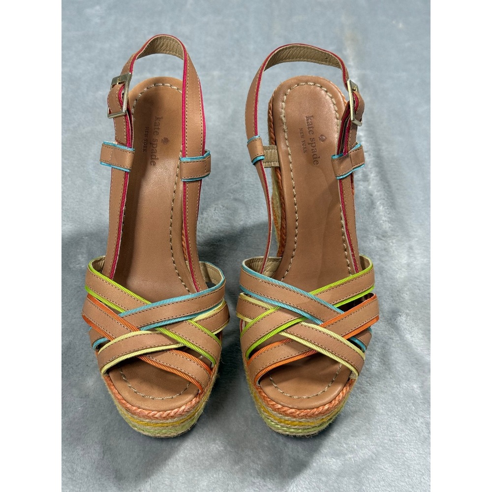Kate Spade New York Size 9 Lana Espadrille Wedge Sandals Resortwear Modern Prep